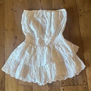 Ramy Brook White Strapless Dress